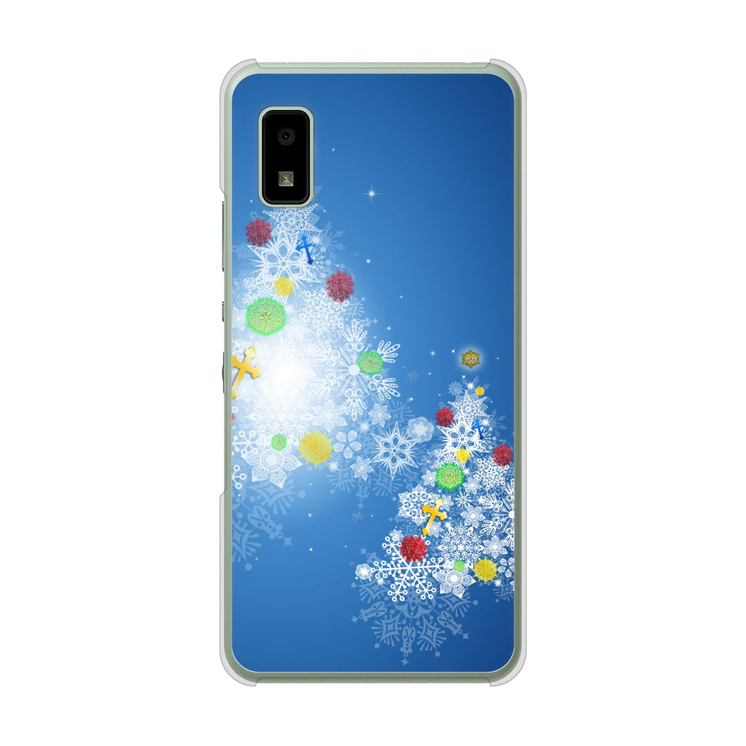 AQUOS wish3 A302SH Y!mobile 高画質仕上げ 背面印刷 ハードケースクリスマス
