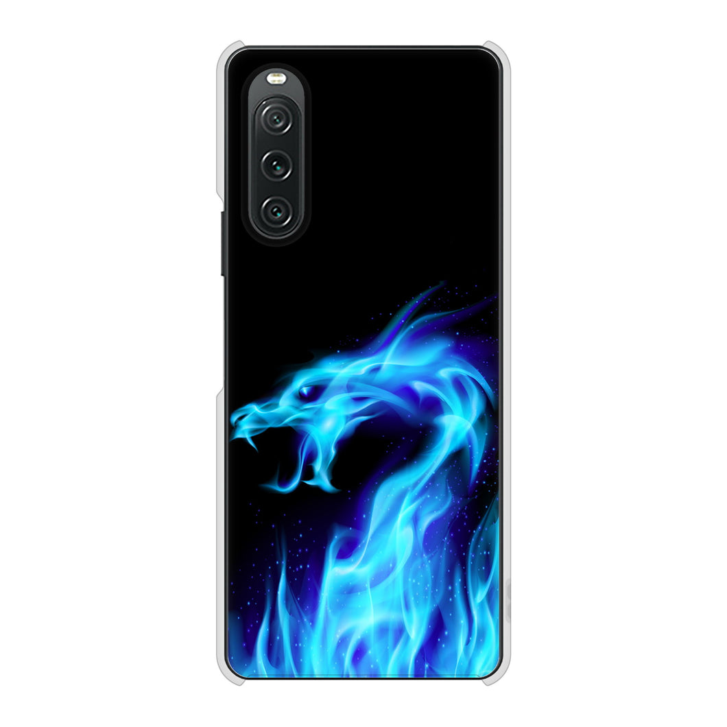 Xperia 10 V A302SO SoftBank 高画質仕上げ 背面印刷 ハードケースドラゴン
