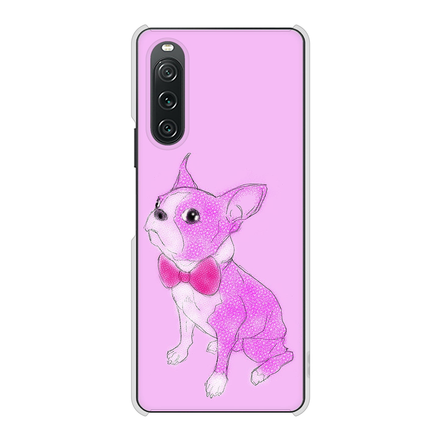 Xperia 10 V A302SO SoftBank 高画質仕上げ 背面印刷 ハードケースボストンテリア