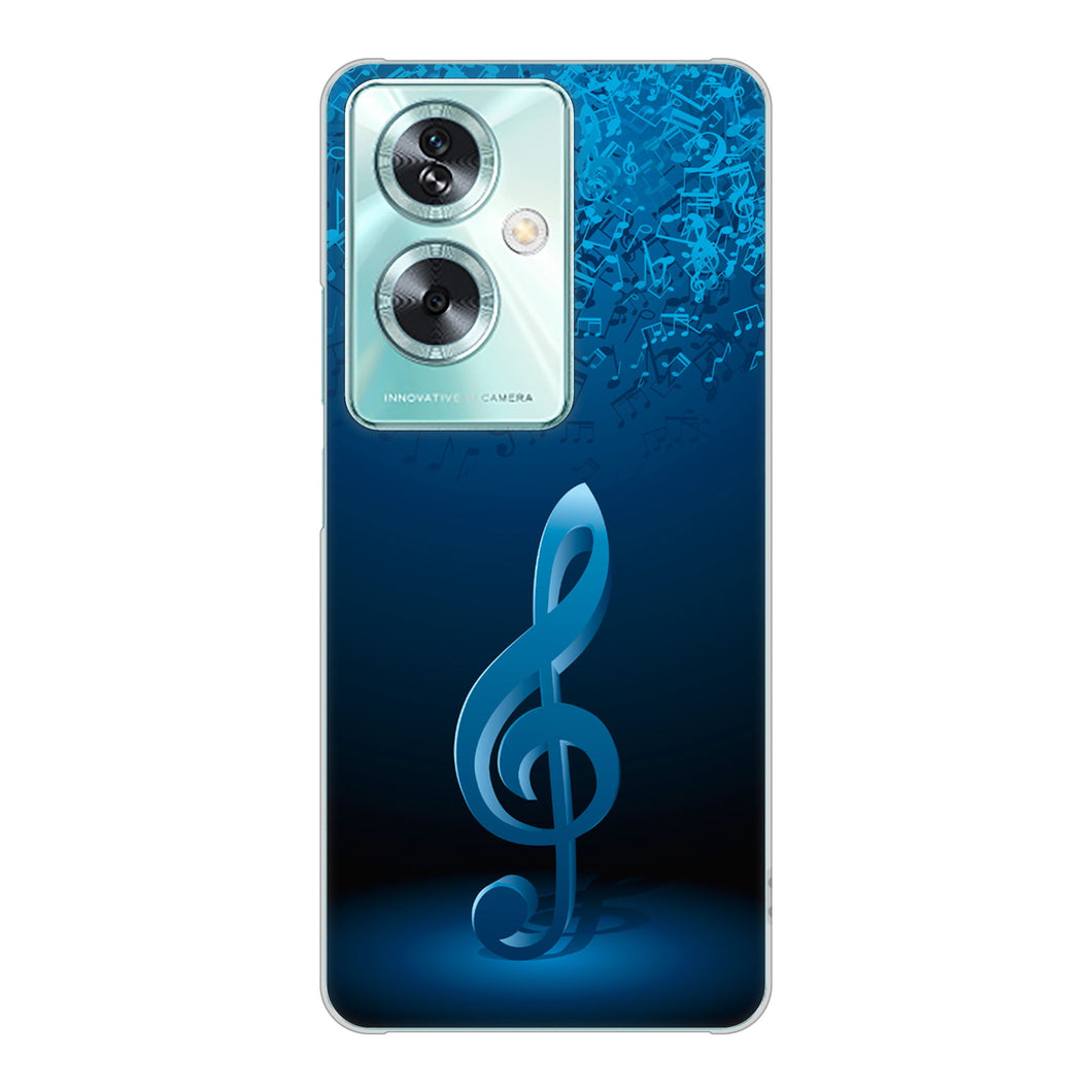 OPPO A79 5G A303OP Y!mobile 高画質仕上げ 背面印刷 ハードケース音符