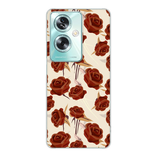 OPPO A79 5G A303OP Y!mobile 高画質仕上げ 背面印刷 ハードケース 【1157 クラシックローズ】