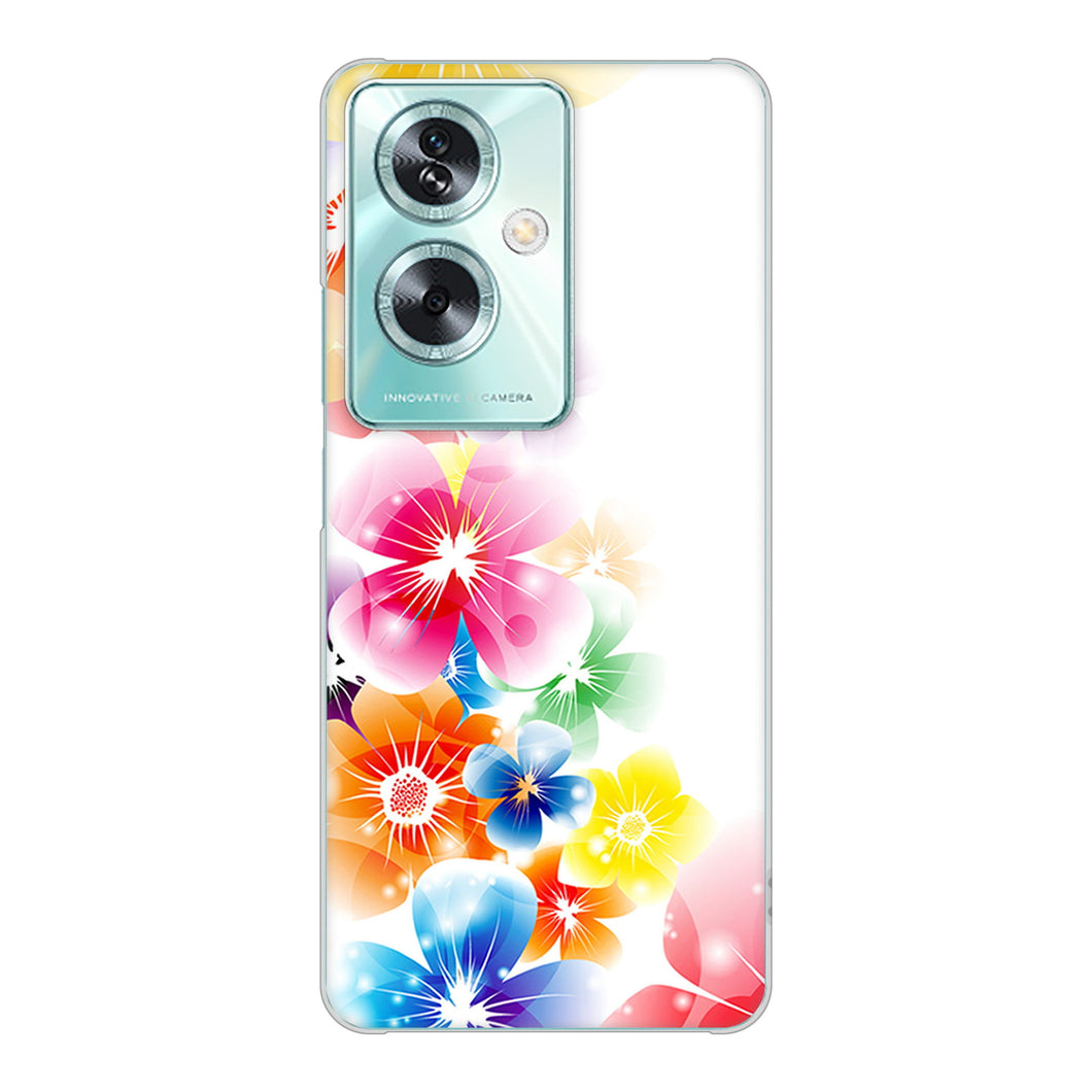 OPPO A79 5G A303OP Y!mobile 高画質仕上げ 背面印刷 ハードケース 【1209 光と花】