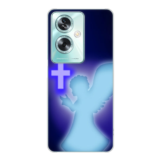 OPPO A79 5G A303OP Y!mobile 高画質仕上げ 背面印刷 ハードケース 【1249 祈りを捧げる天使】