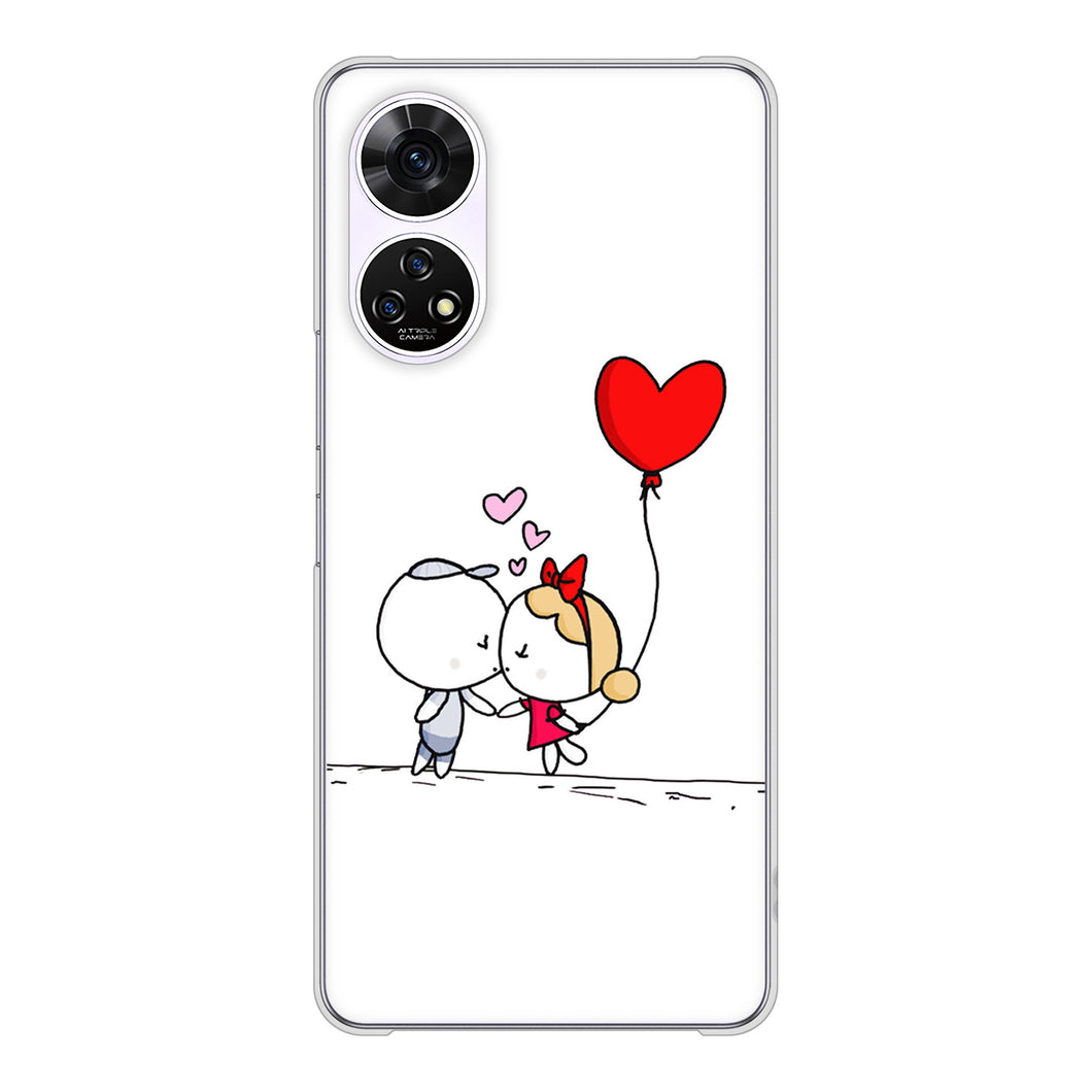 あんしんファミリースマホ A303ZT SoftBank 高画質仕上げ 背面印刷 ハードケースカップル