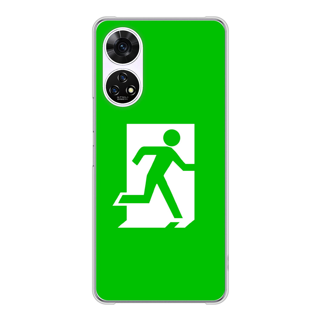 あんしんファミリースマホ A303ZT SoftBank 高画質仕上げ 背面印刷 ハードケース 【163 非常口】