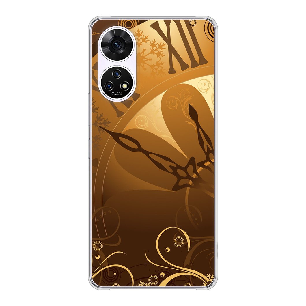 あんしんファミリースマホ A303ZT SoftBank 高画質仕上げ 背面印刷 ハードケース 【185 時を刻む針】