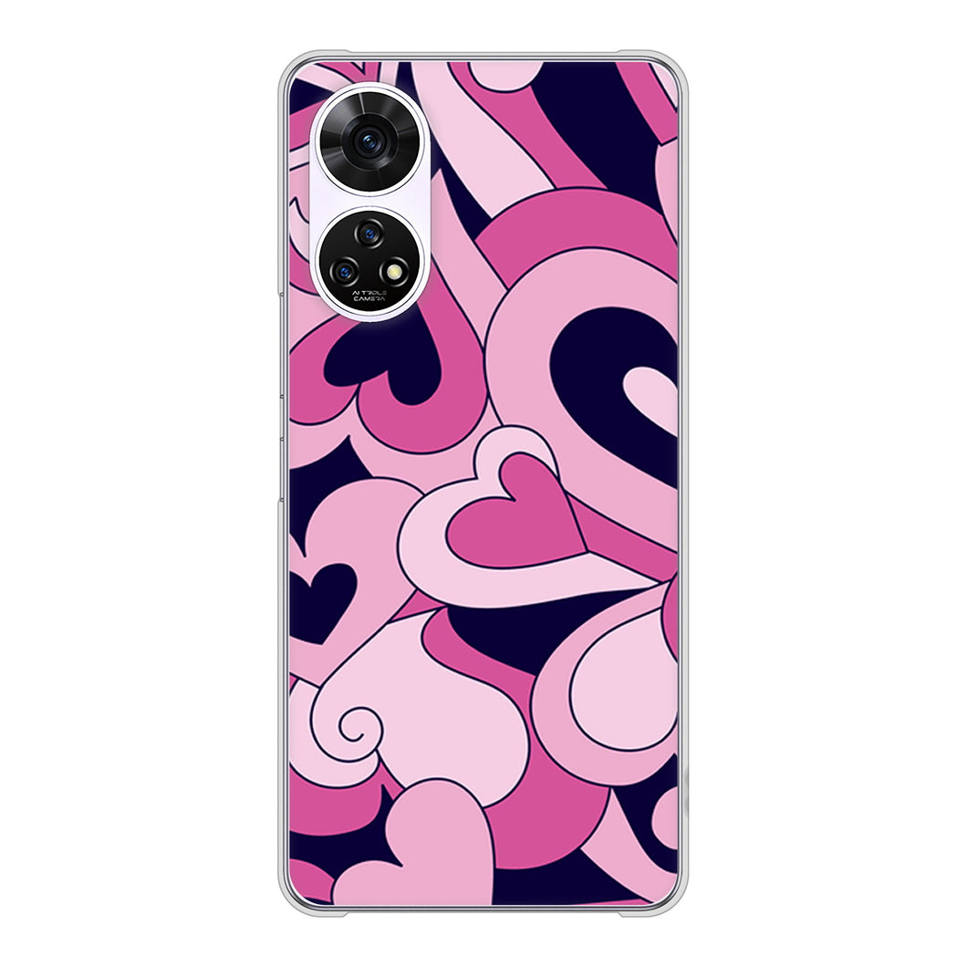 あんしんファミリースマホ A303ZT SoftBank 高画質仕上げ 背面印刷 ハードケースプリティハート