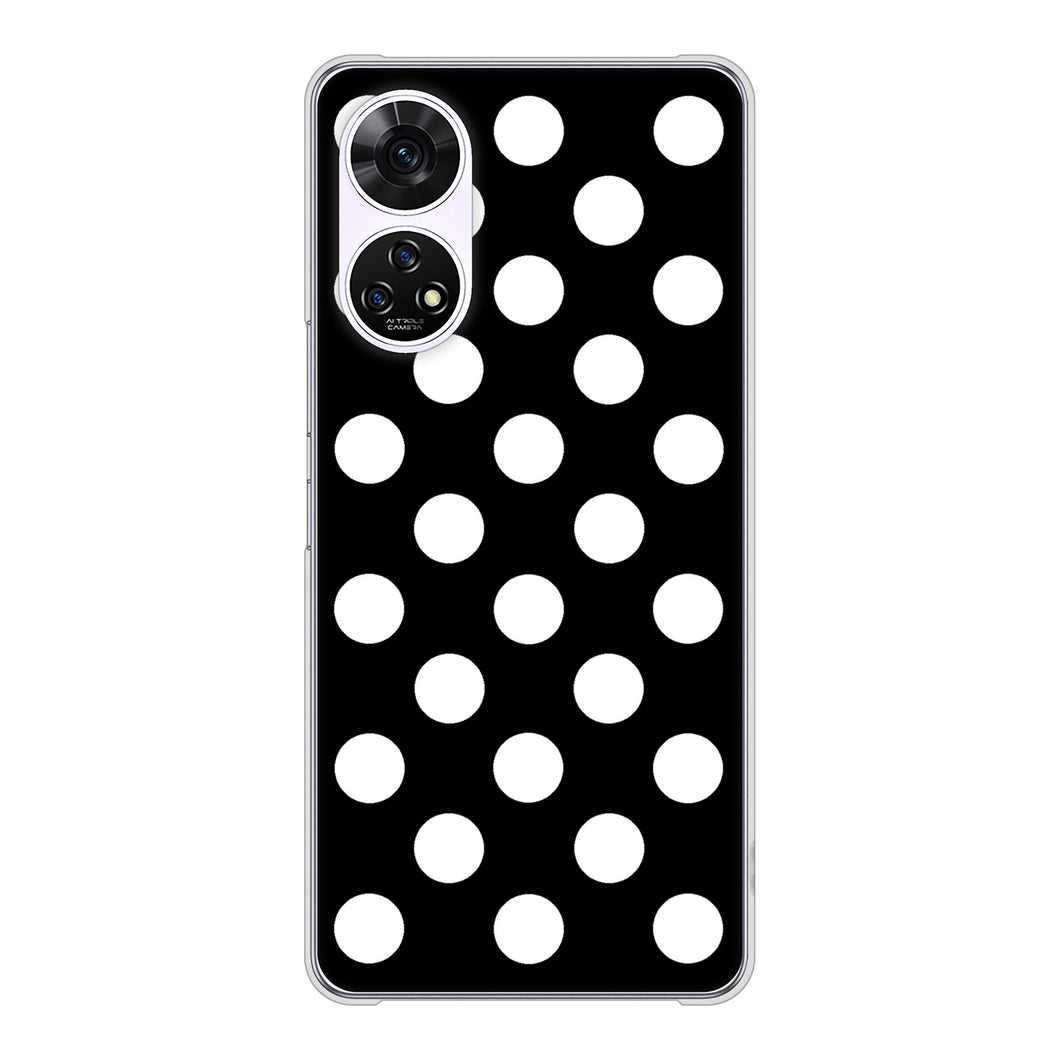 あんしんファミリースマホ A303ZT SoftBank 高画質仕上げ 背面印刷 ハードケースシンプル柄(水玉)