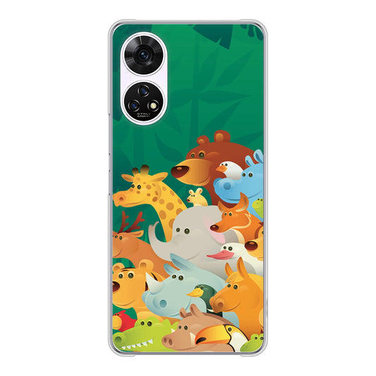 あんしんファミリースマホ A303ZT SoftBank 高画質仕上げ 背面印刷 ハードケース 【370 全員集合】