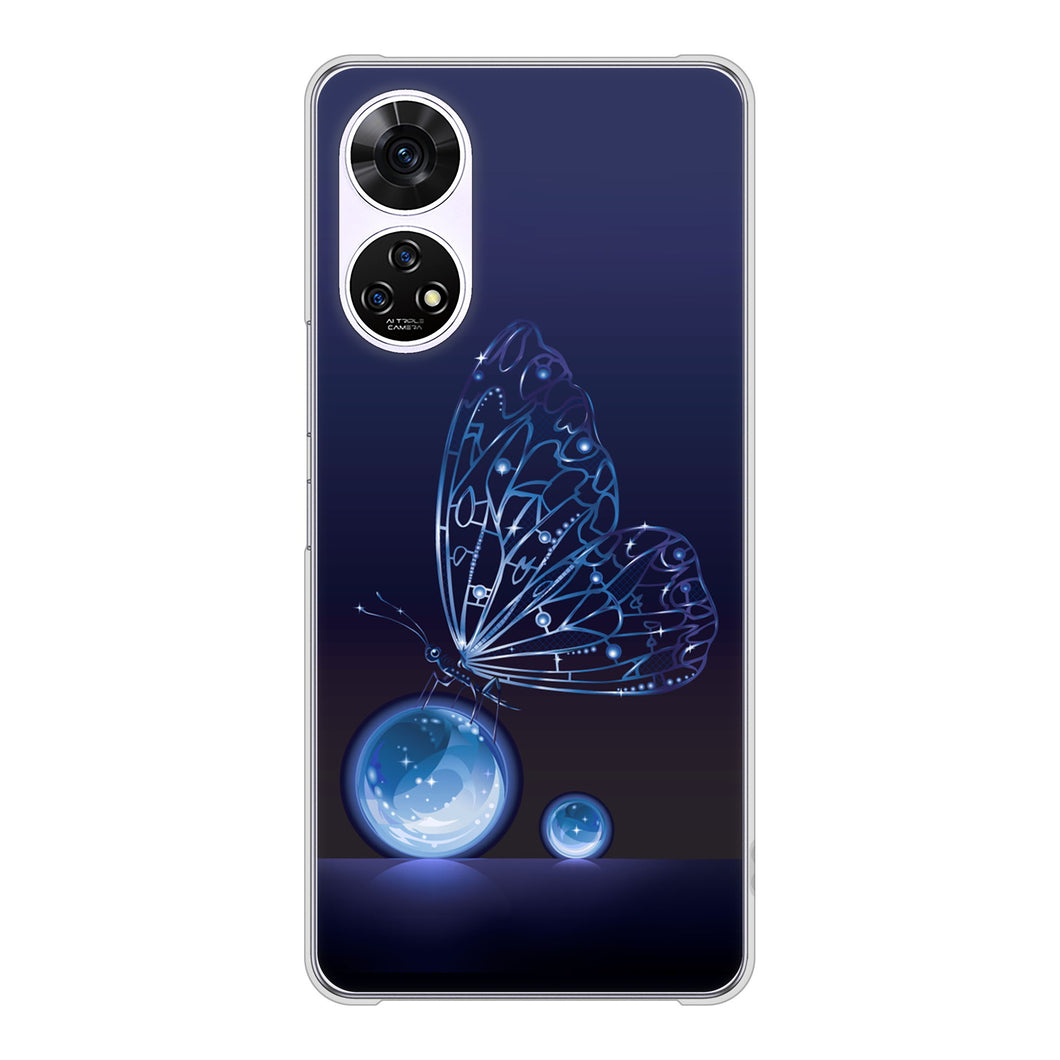 あんしんファミリースマホ A303ZT SoftBank 高画質仕上げ 背面印刷 ハードケースバタフライ