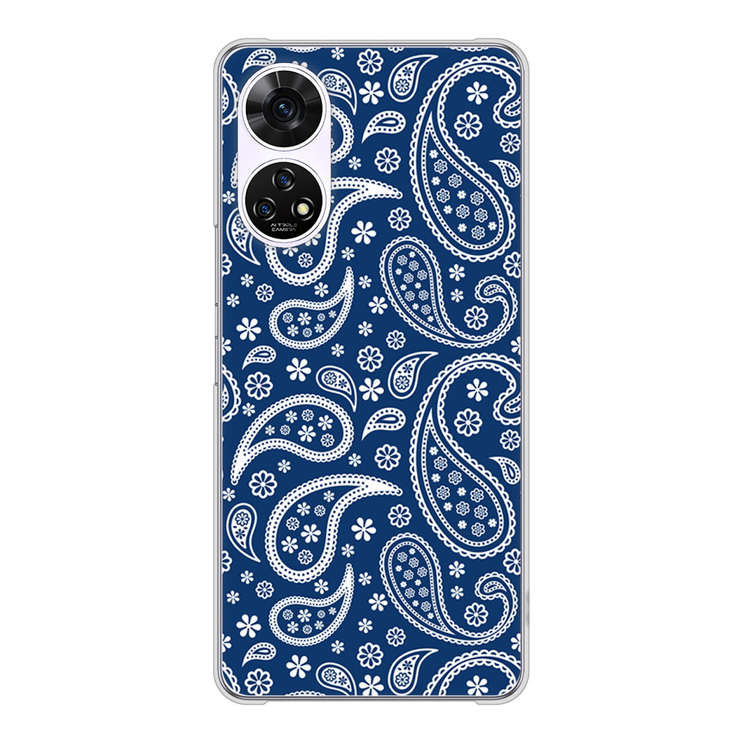 あんしんファミリースマホ A303ZT SoftBank 高画質仕上げ 背面印刷 ハードケースペイズリー