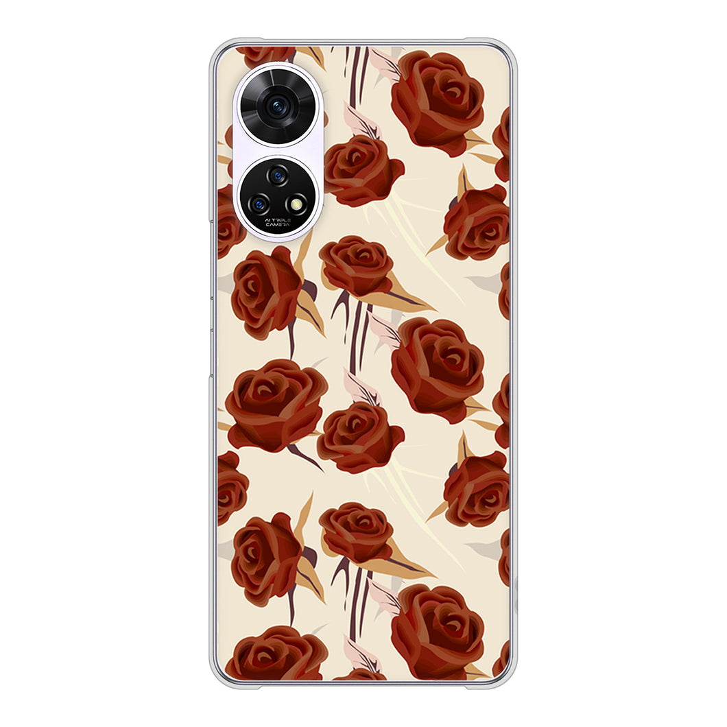 あんしんファミリースマホ A303ZT SoftBank 高画質仕上げ 背面印刷 ハードケース 【1157 クラシックローズ】