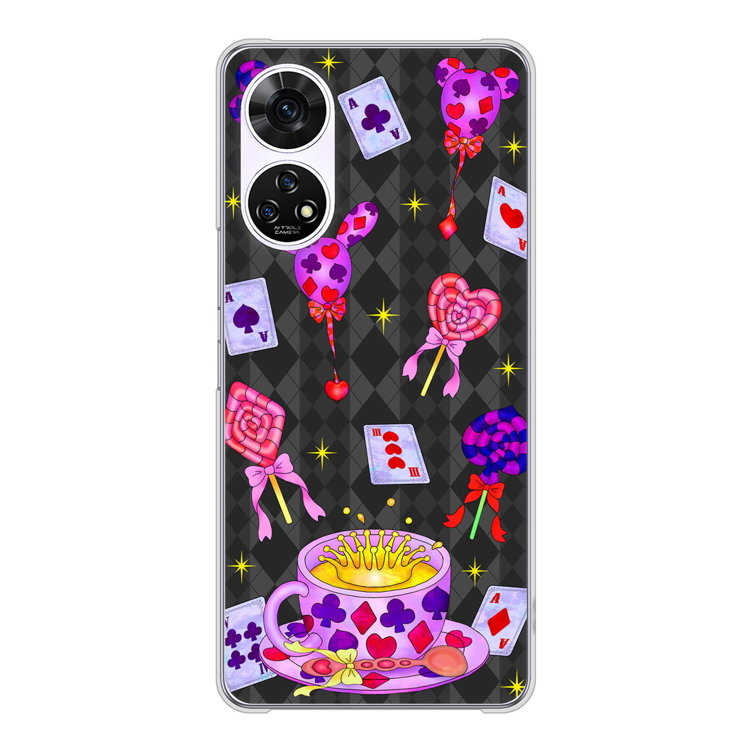 あんしんファミリースマホ A303ZT SoftBank 高画質仕上げ 背面印刷 ハードケースむかいあぐる トランプティー