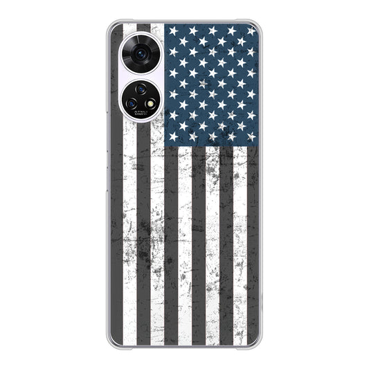 あんしんファミリースマホ A303ZT SoftBank 高画質仕上げ 背面印刷 ハードケース 【EK864 アメリカンフラッグビンテージ】