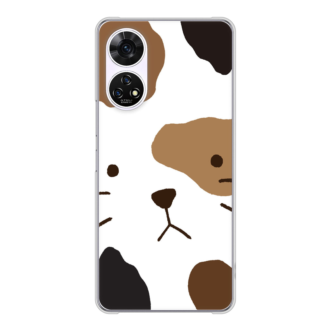 あんしんファミリースマホ A303ZT SoftBank 高画質仕上げ 背面印刷 ハードケース 【IA801 みけ】