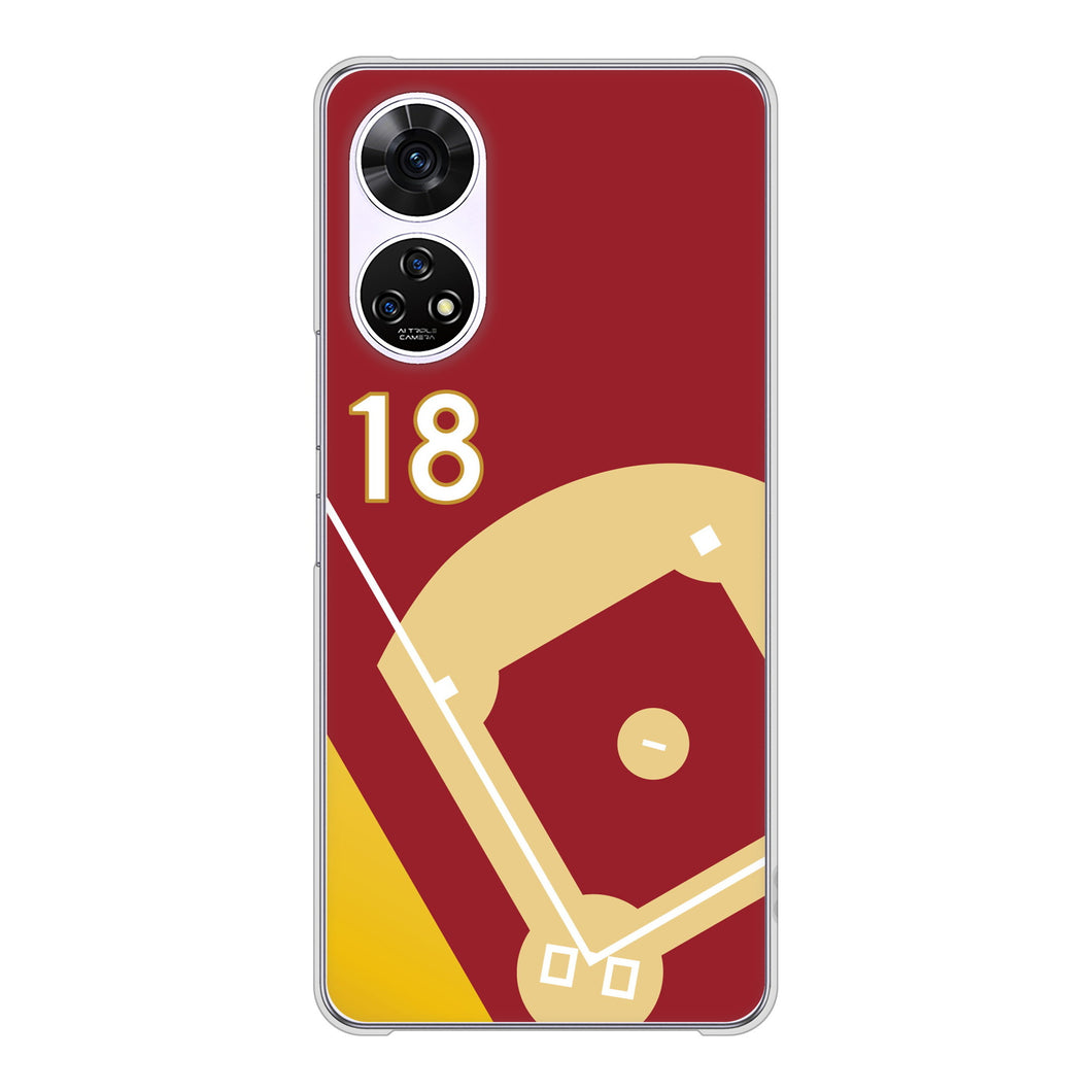 あんしんファミリースマホ A303ZT SoftBank 高画質仕上げ 背面印刷 ハードケースbaseball