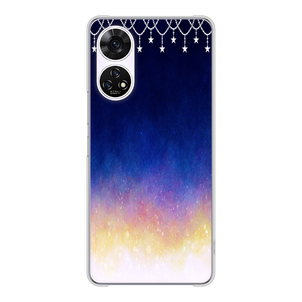 あんしんファミリースマホ A303ZT SoftBank 高画質仕上げ 背面印刷 ハードケース 【MI803 冬の夜空】