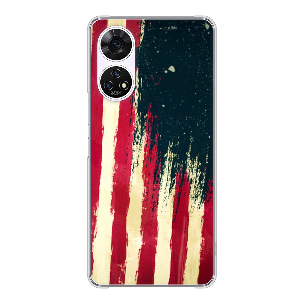 あんしんファミリースマホ A303ZT SoftBank 高画質仕上げ 背面印刷 ハードケース 【MI805 ヴィンテージアメリカ】