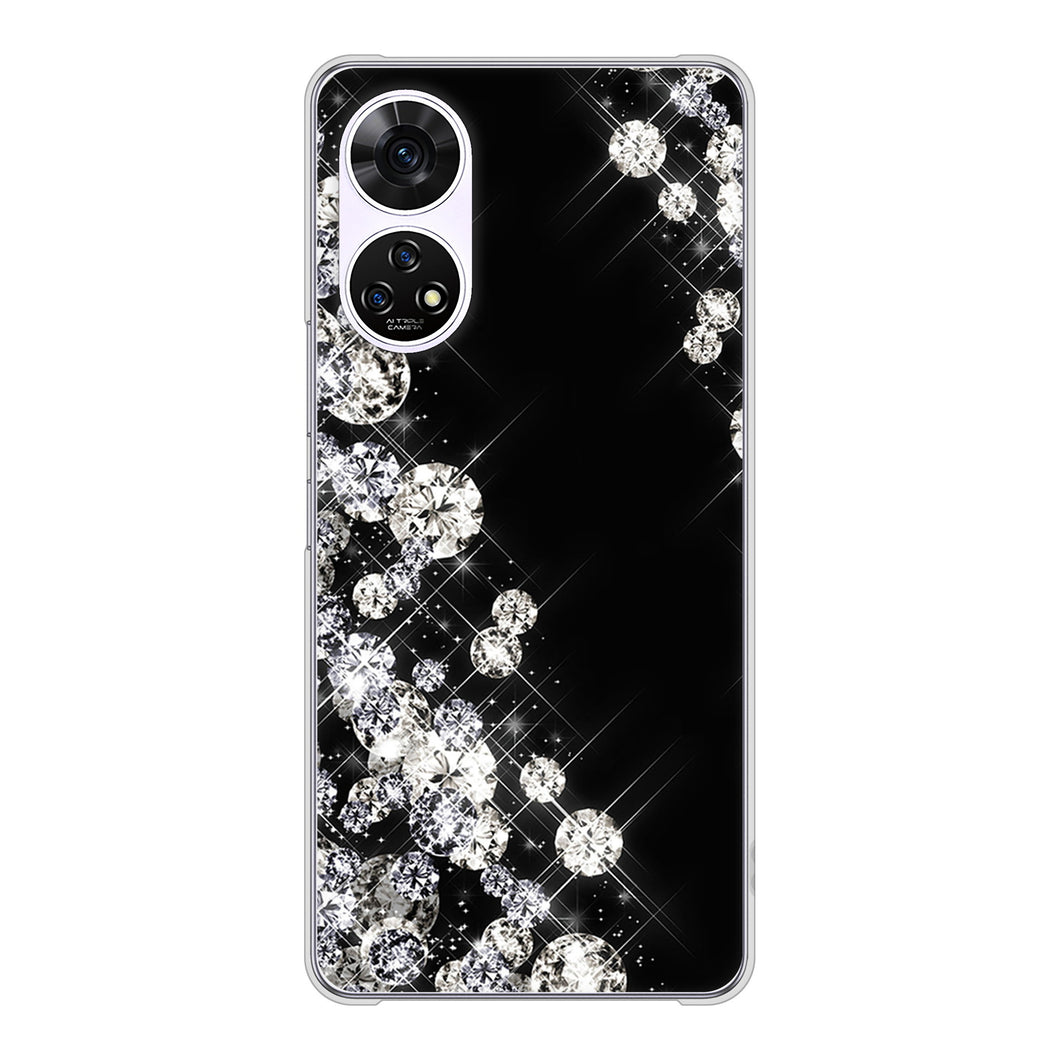 あんしんファミリースマホ A303ZT SoftBank 高画質仕上げ 背面印刷 ハードケース 【VA871 ダイヤモンドフレーム】