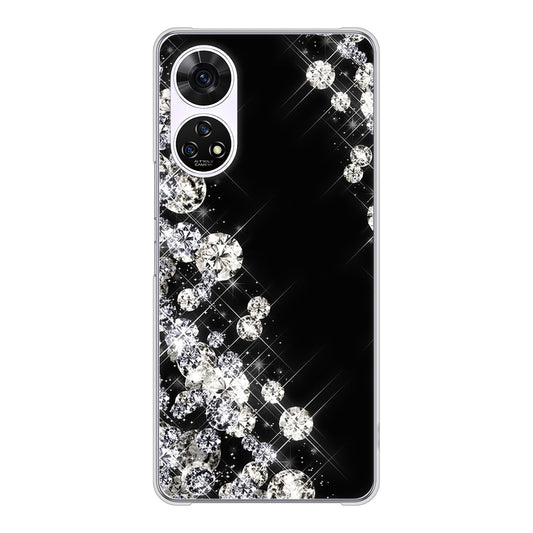 あんしんファミリースマホ A303ZT SoftBank 高画質仕上げ 背面印刷 ハードケース 【VA871 ダイヤモンドフレーム】