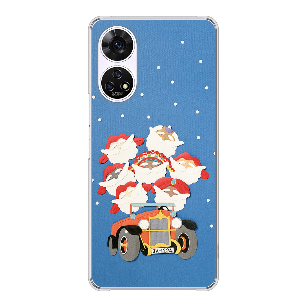 あんしんファミリースマホ A303ZT SoftBank 高画質仕上げ 背面印刷 ハードケースクリスマス