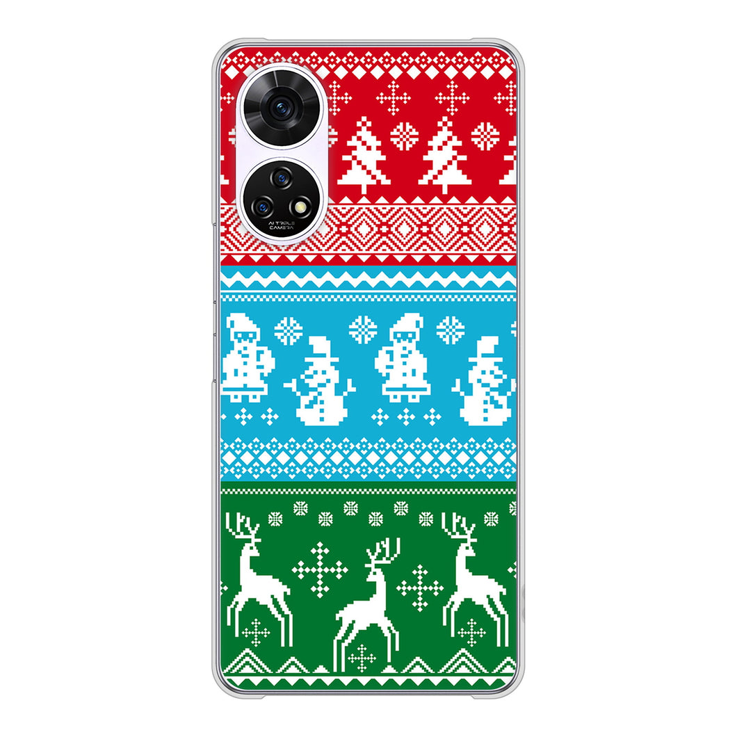 あんしんファミリースマホ A303ZT SoftBank 高画質仕上げ 背面印刷 ハードケースクリスマス