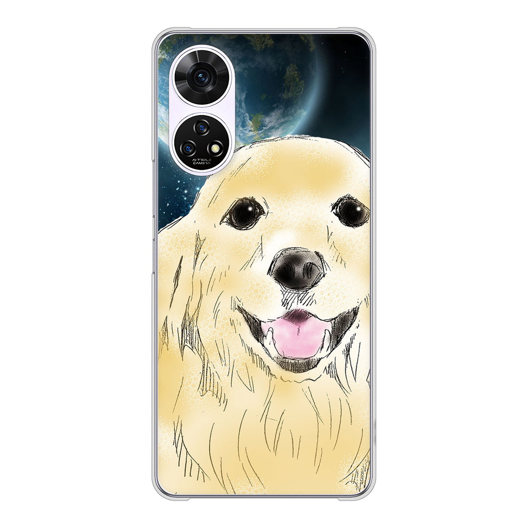 あんしんファミリースマホ A303ZT SoftBank 高画質仕上げ 背面印刷 ハードケースゴールデンレトリバー