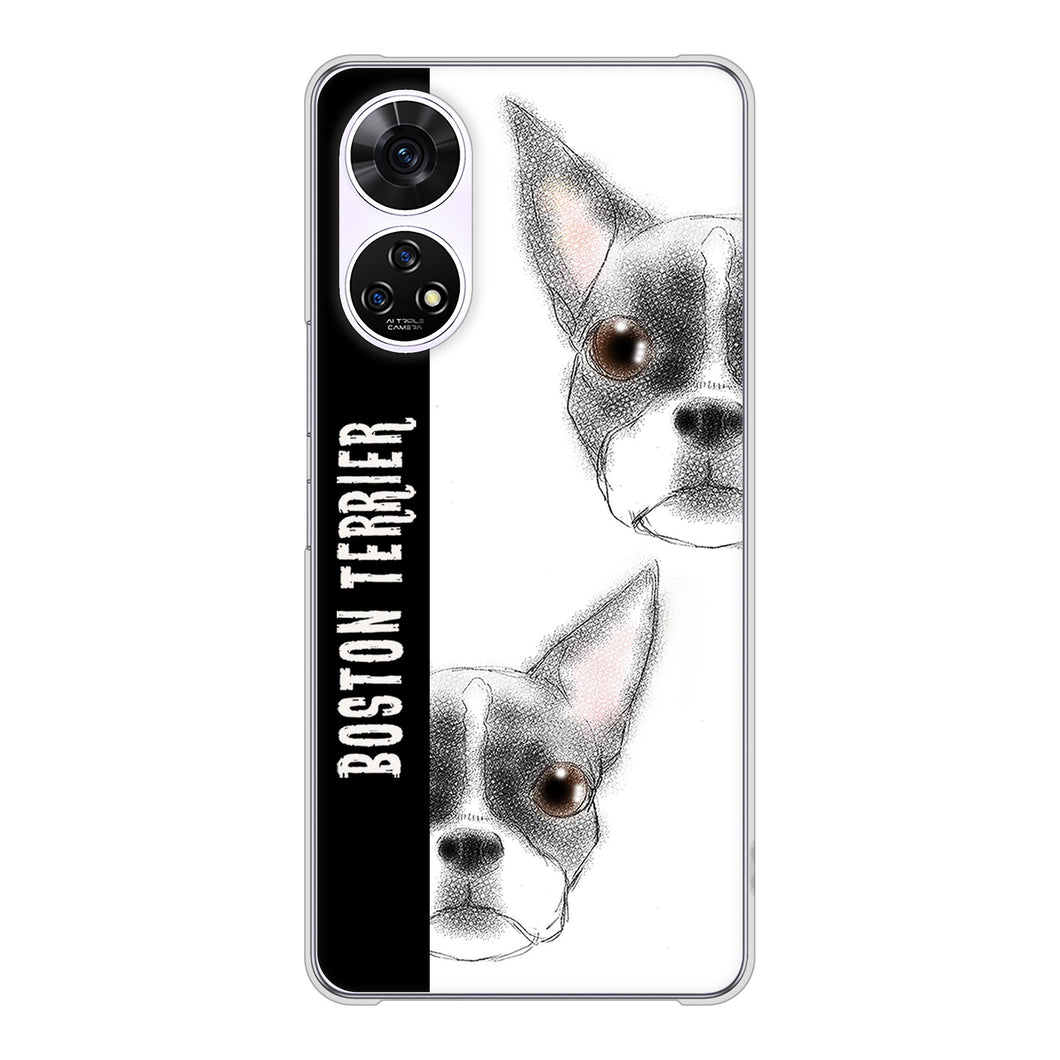 あんしんファミリースマホ A303ZT SoftBank 高画質仕上げ 背面印刷 ハードケースボストンテリア