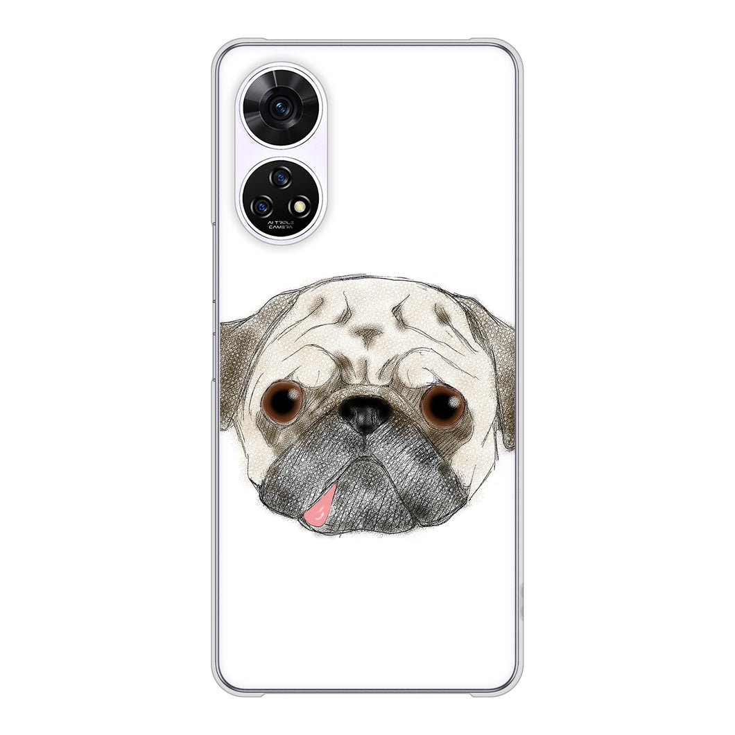 あんしんファミリースマホ A303ZT SoftBank 高画質仕上げ 背面印刷 ハードケースパグ