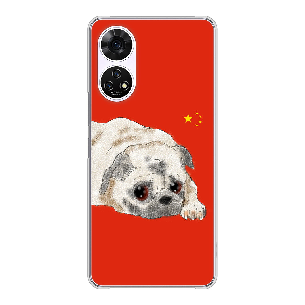 あんしんファミリースマホ A303ZT SoftBank 高画質仕上げ 背面印刷 ハードケースパグ