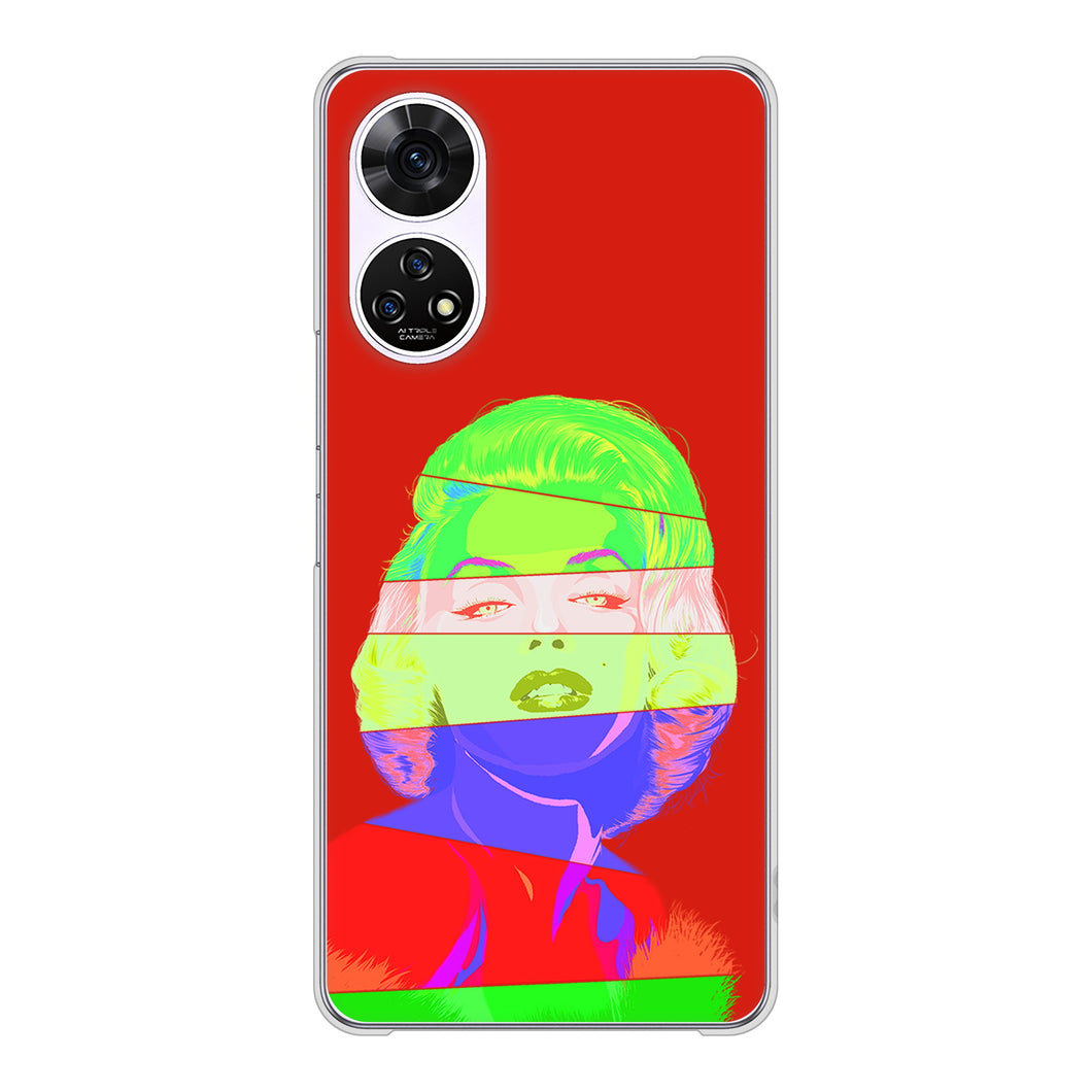 あんしんファミリースマホ A303ZT SoftBank 高画質仕上げ 背面印刷 ハードケースマリリンモンローデザイン