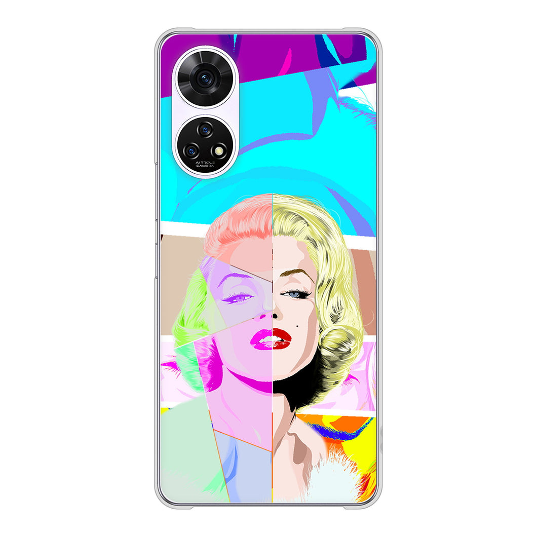 あんしんファミリースマホ A303ZT SoftBank 高画質仕上げ 背面印刷 ハードケースマリリンモンローデザイン