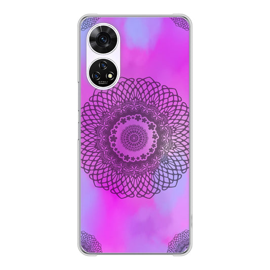 あんしんファミリースマホ A303ZT SoftBank 高画質仕上げ 背面印刷 ハードケース 【YJ344 レース】