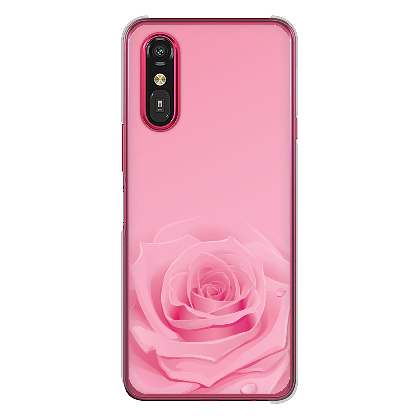 らくらくスマートフォン a A401FC Y!mobile 高画質仕上げ 背面印刷 ハードケースバラ