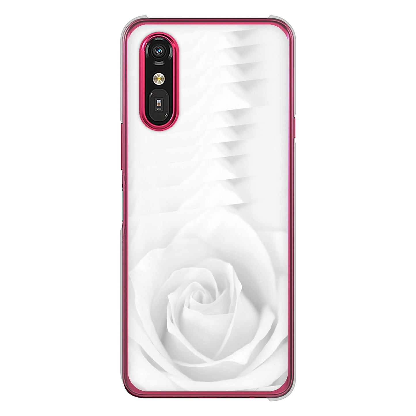 らくらくスマートフォン a A401FC Y!mobile 高画質仕上げ 背面印刷 ハードケースバラ