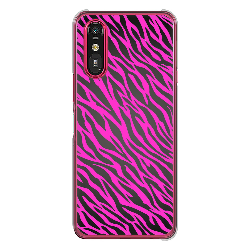 らくらくスマートフォン a A401FC Y!mobile 高画質仕上げ 背面印刷 ハードケースアニマル柄