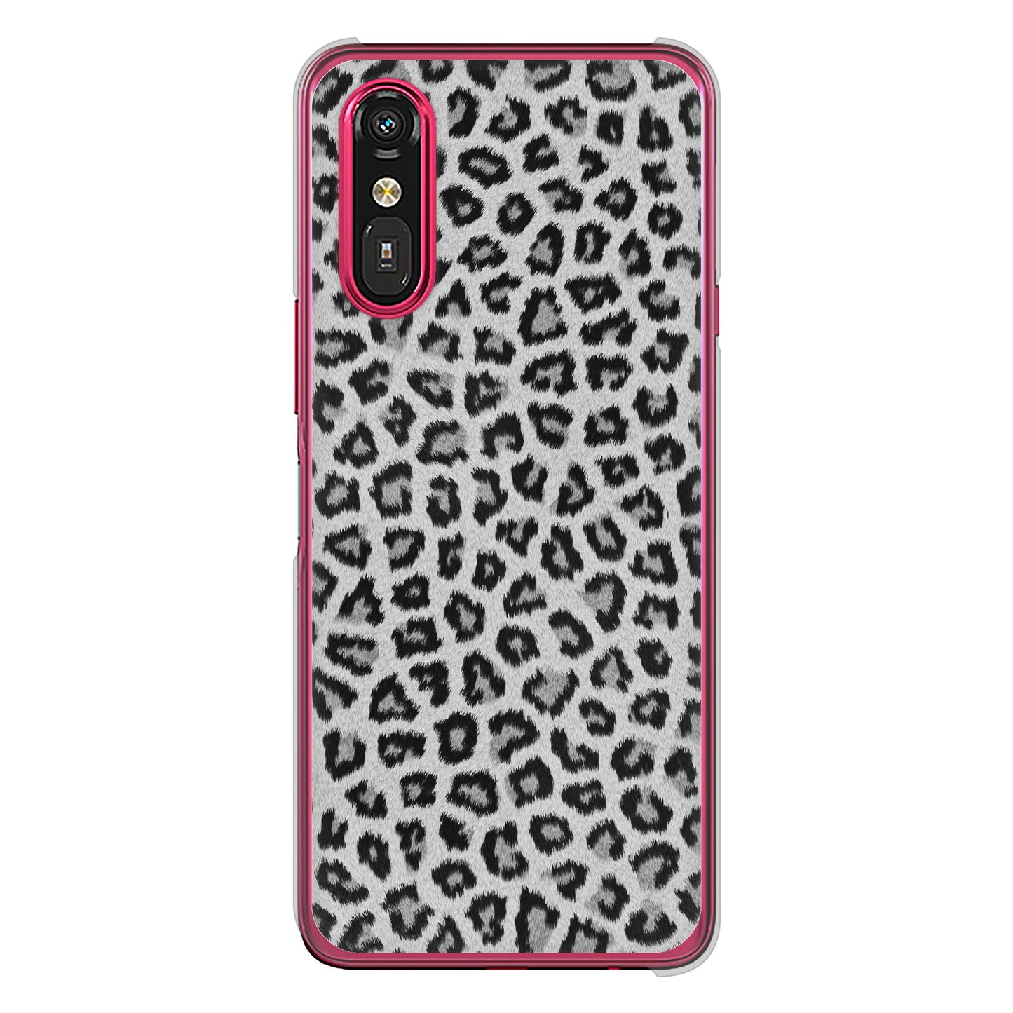 らくらくスマートフォン a A401FC Y!mobile 高画質仕上げ 背面印刷 ハードケースヒョウ柄ベーシックS