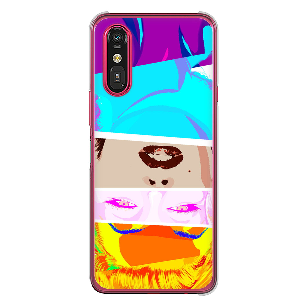 らくらくスマートフォン a A401FC Y!mobile 高画質仕上げ 背面印刷 ハードケースマリリンモンローデザイン