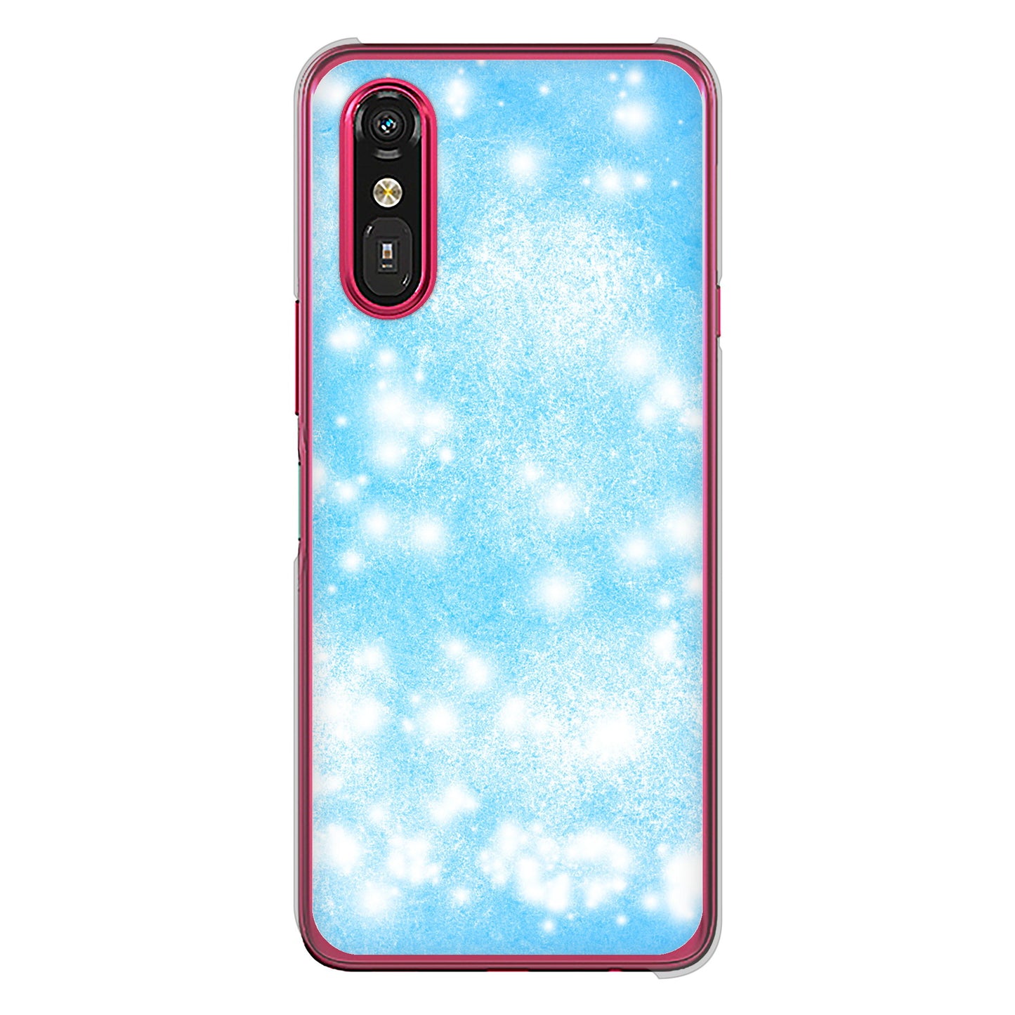 らくらくスマートフォン a A401FC Y!mobile 高画質仕上げ 背面印刷 ハードケースパステルアート