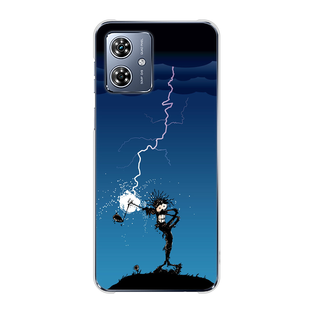 moto g64y 5G A401MO Y!mobile 高画質仕上げ 背面印刷 ハードケース 【417 ゴルファーの苦難】