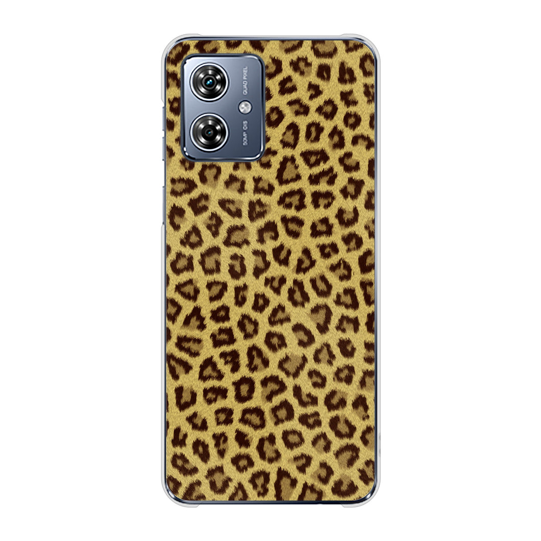 moto g64y 5G A401MO Y!mobile 高画質仕上げ 背面印刷 ハードケースヒョウ柄ベーシックS