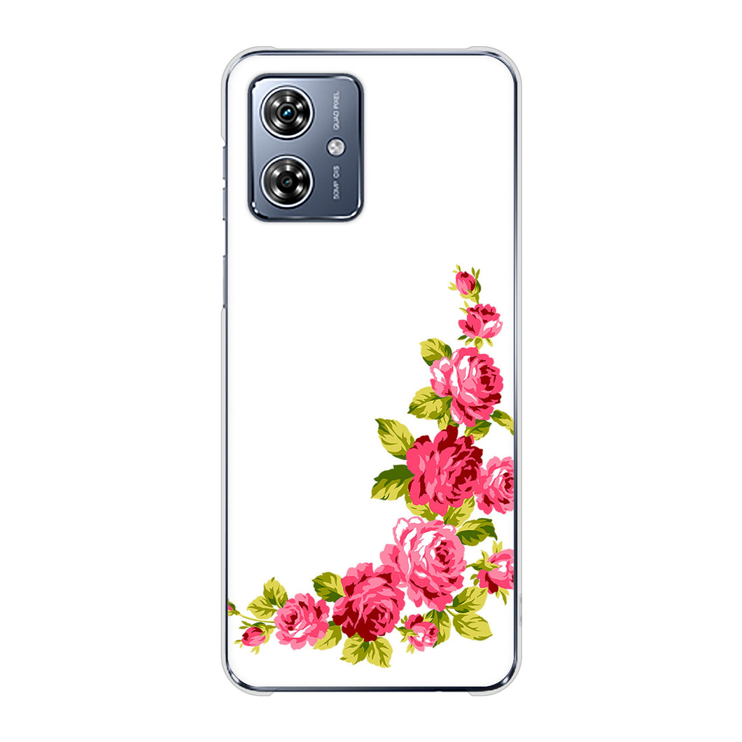 moto g64y 5G A401MO Y!mobile 高画質仕上げ 背面印刷 ハードケースロマンチックなバラ