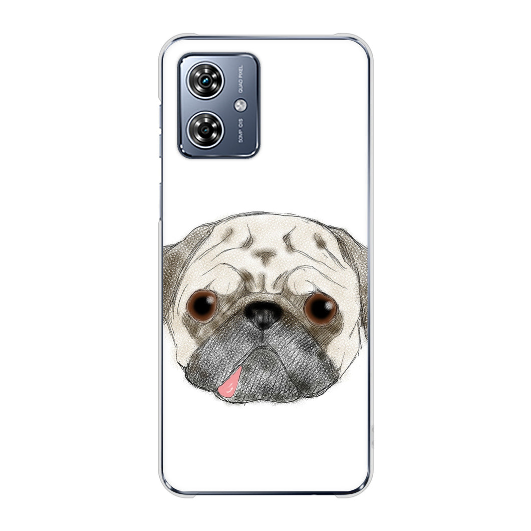 moto g64y 5G A401MO Y!mobile 高画質仕上げ 背面印刷 ハードケースパグ