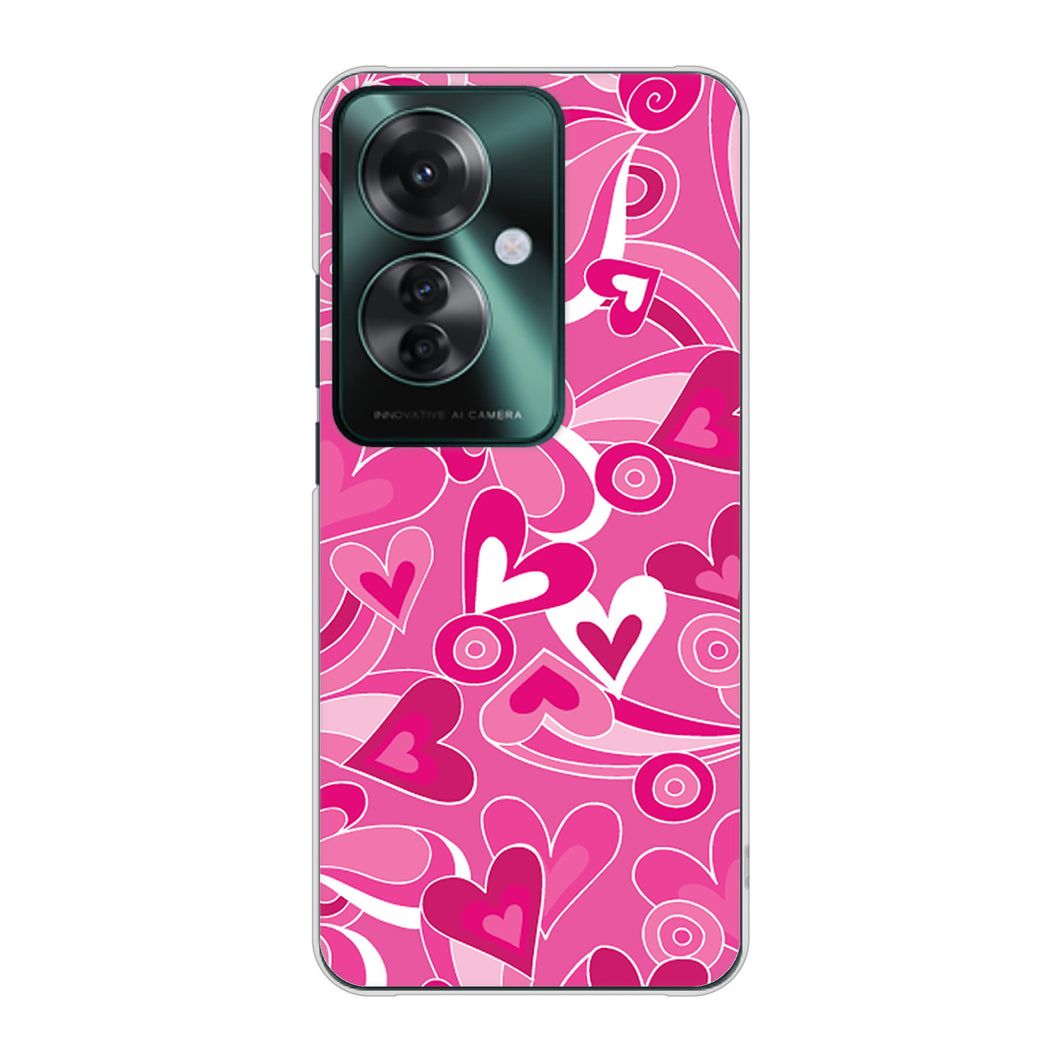 OPPO Reno11 A A401OP Y!mobile 高画質仕上げ 背面印刷 ハードケースプリティハート