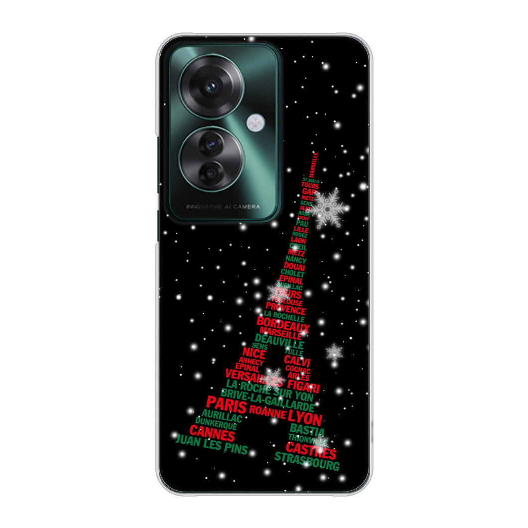 OPPO Reno11 A A401OP Y!mobile 高画質仕上げ 背面印刷 ハードケースエッフェル塔