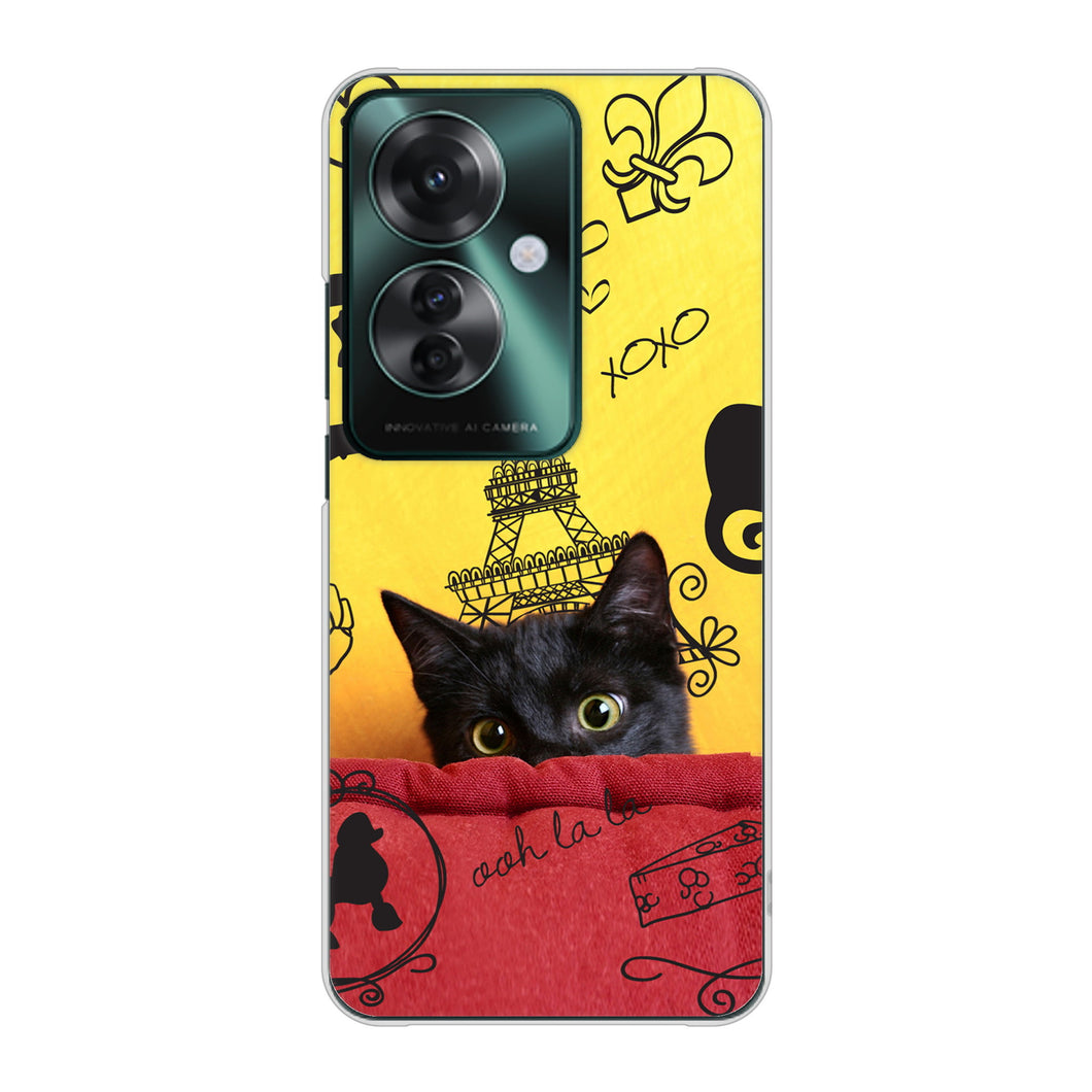 OPPO Reno11 A A401OP Y!mobile 高画質仕上げ 背面印刷 ハードケースLOVE フランス