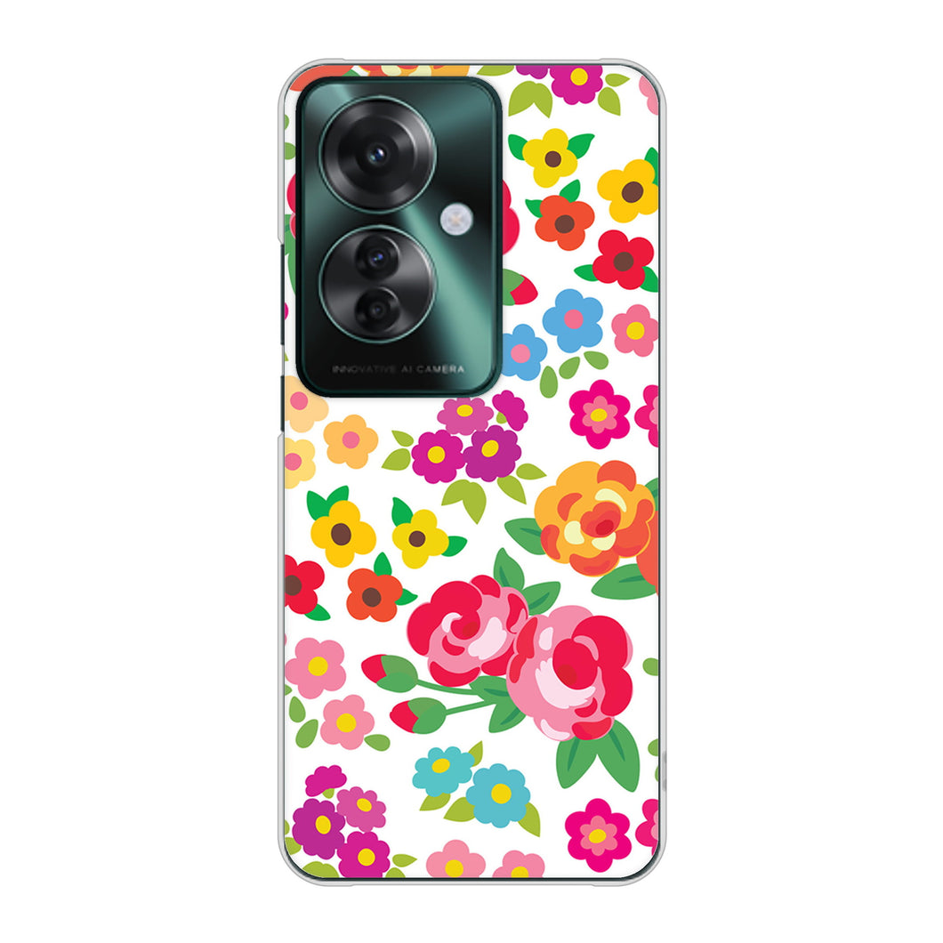 OPPO Reno11 A A401OP Y!mobile 高画質仕上げ 背面印刷 ハードケース 【776 5月のフラワーガーデン】