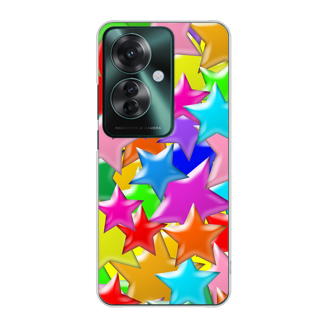 OPPO Reno11 A A401OP Y!mobile 高画質仕上げ 背面印刷 ハードケース 【1293 ランダムスター】