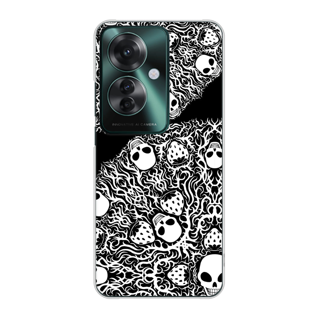 OPPO Reno11 A A401OP Y!mobile 高画質仕上げ 背面印刷 ハードケースむかいあぐる 苺骸骨曼荼羅