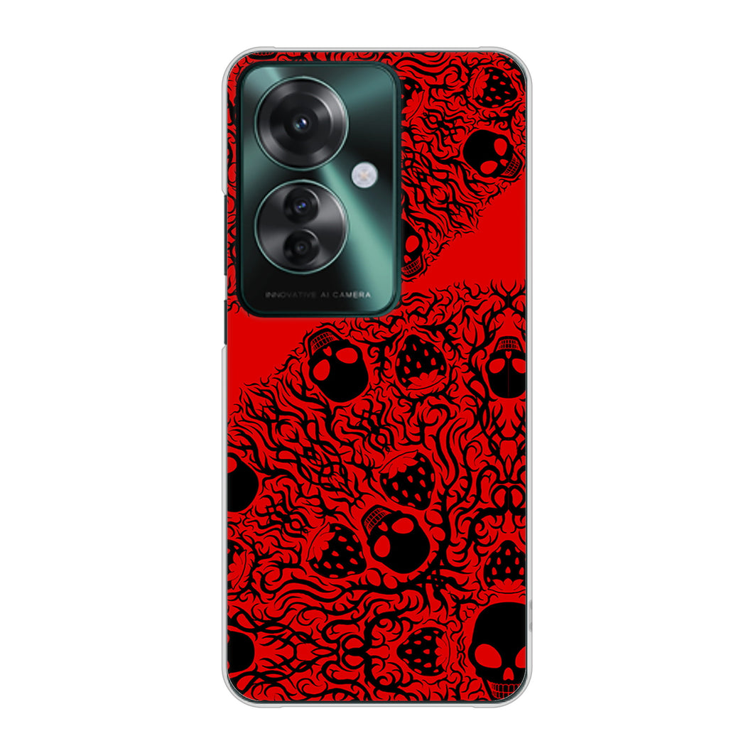 OPPO Reno11 A A401OP Y!mobile 高画質仕上げ 背面印刷 ハードケースむかいあぐる 苺骸骨曼荼羅